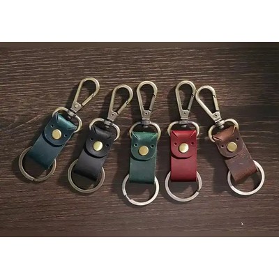 Phillippe leather key ring