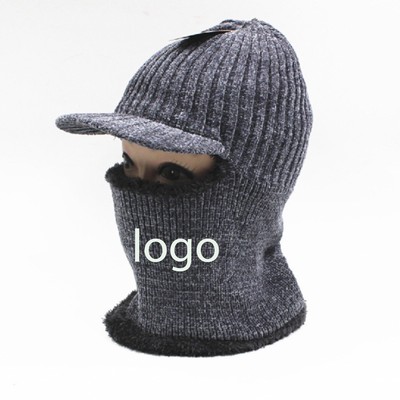 Multi-Function Knitted Conjoined Peak Cap