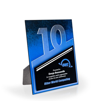 10 Year Flow Acrylic Award Plaque