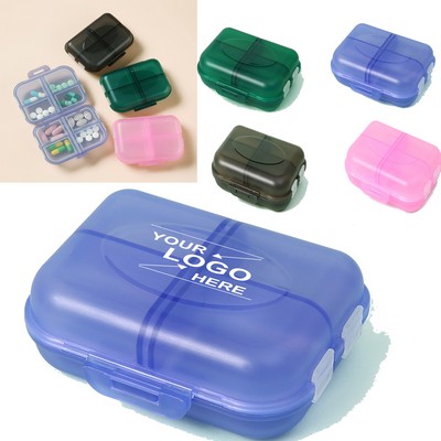 8 Compartment Pill Organizer Box