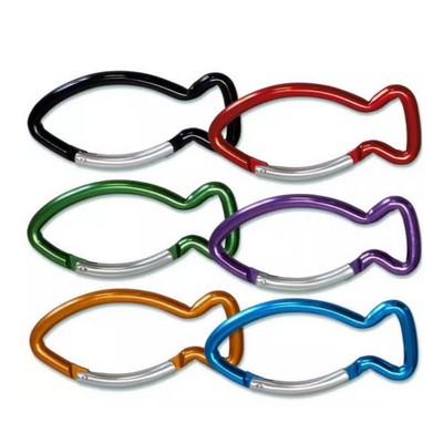 Fish Carabiner Hook Keychain