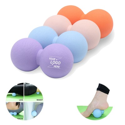 Silicone Double Muscle Massage Peanut Yoga Ball