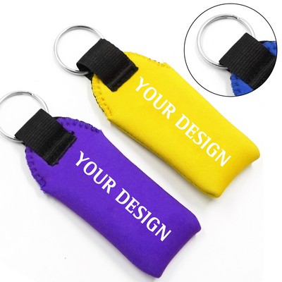 Customizable Neoprene Keychain Holder