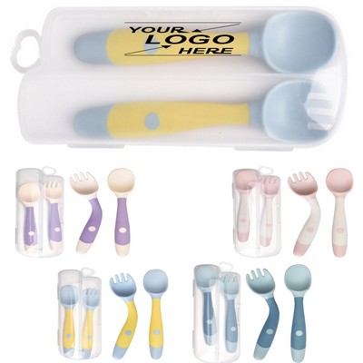 Toddler Spoon and Fork Set for Babies