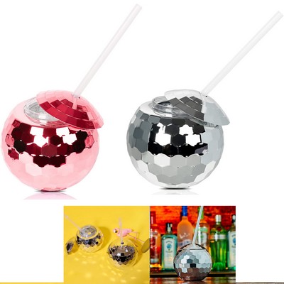 20 Oz Tumbler Disco Flash Ball Cups Reusable Spherical Cocktail Cups