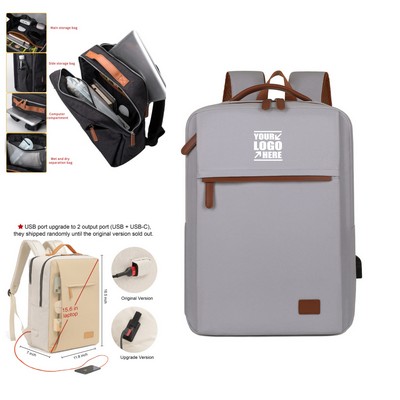 Men's Square Computer Backpack