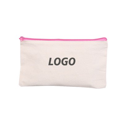 Canvas Zipper Pencil Case