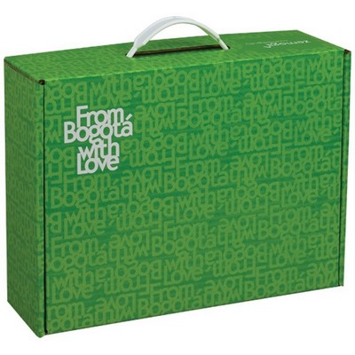 B-Flute Outside Tuck Box w/Handle (12¼"x9½"x4")