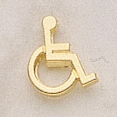 Handicap Symbol Marken Design Cast Lapel Pin (5/8")