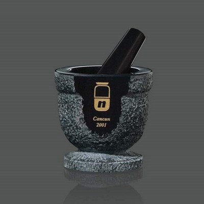 Pestle & Mortar - Black Marble