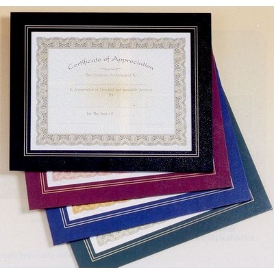 Blue Leatherette Frame Certificate Holder (10 3/4"x13")