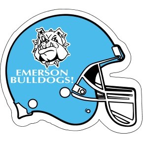 Football Helmet Outdoor Magnet (4"x 3 1/2")