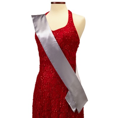 Light Gray Pageant Sash