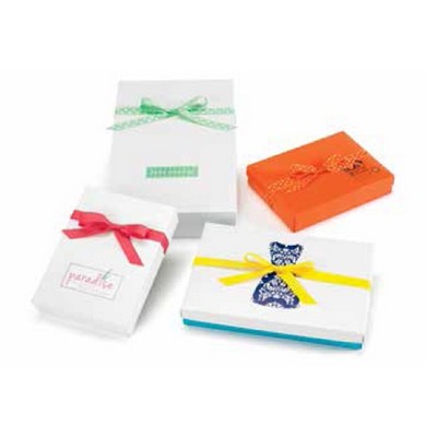 White Gloss & Kraft Folding Apparel Box (19"x 12"x 3")