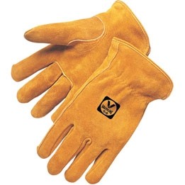 Bourbon Brown Split Cowhide Driver Gloves