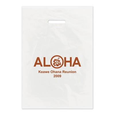 Frosted Die Cut Merchandise Bag (14"x3"x21") (Flex Print)