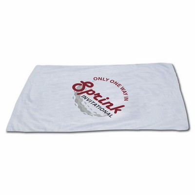 Qtees White Beach Towel