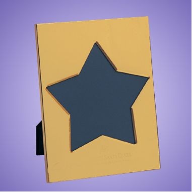 Brass Star Picture Frame - Photo Size 7"x9" - ON SALE - LIMITED STOCK