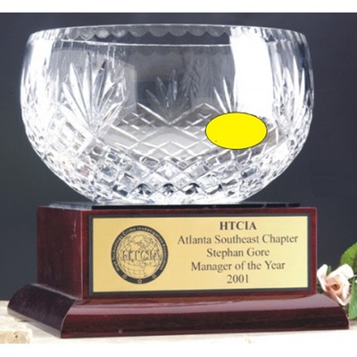 12" Crystal Celebration Bowl Award