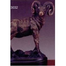 Standing Ram Trophy w/Oblong Base (4.5"x5.5")