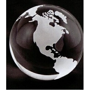 Globe Paperweight - 4" Diameter