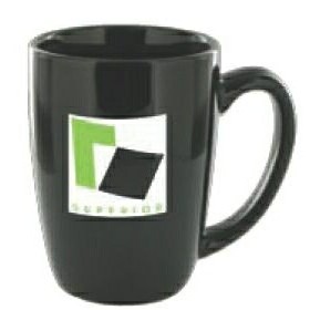 14 Oz. Black Challenger Coffee Mug