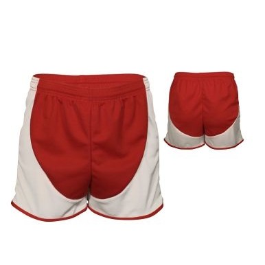 Adult Cool Mesh Track Short w/Contrast Front & Back Panel & Trim