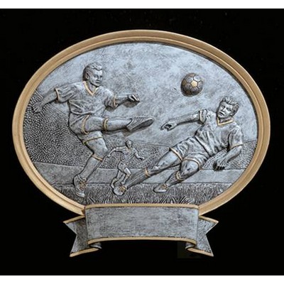 Soccer, Male Oval Legend Plates - 8"