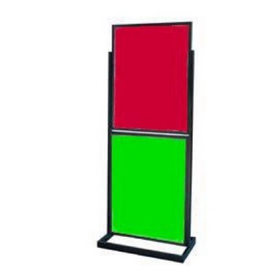 Floor Standing Poster Holders w/2 Poster Frames & 4 Clear Panels (22"x 28")