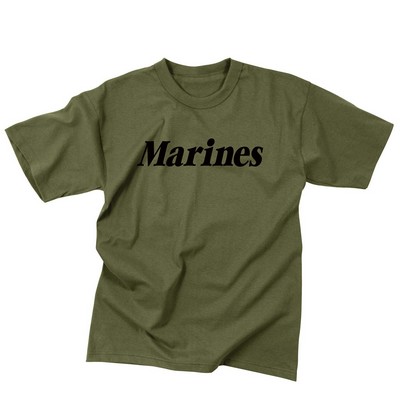 Kid's Olive Drab Marines T-Shirt (XS to XL)