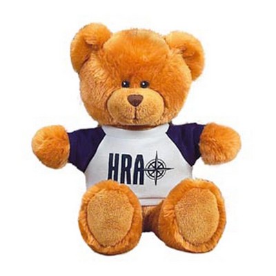 10" Sheridan Tan Bear Stuffed Animal w/T-Shirt (10")