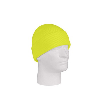 Safety Green Deluxe Fine Knit Acrylic Watch Cap