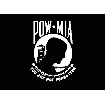 Single Sided POW/MIA Nylon Flag (3'x5')