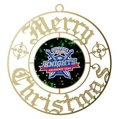 Vibraprint® Merry Christmas Holiday Ornament (3")