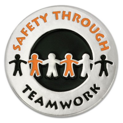 Safety Through Teamwork Pin