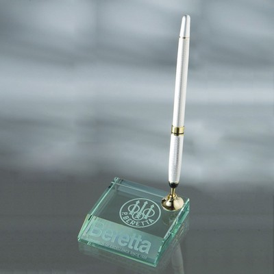 Jade Glass Pen Set w/1 Pen