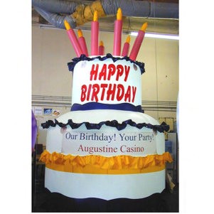 Custom Inflatable Food Look Giant Balloon for Events - Birthday Cake