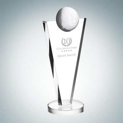 Success Globe Optical Crystal Award (Large)