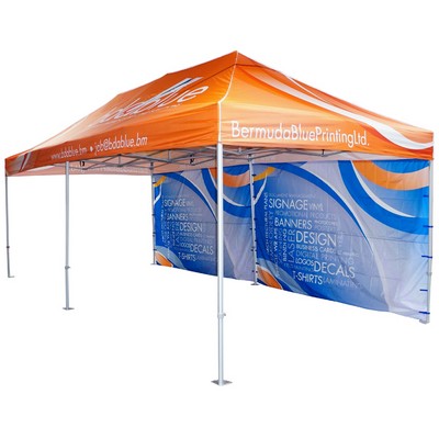 Pop Up Canopy w/Pro Aluminum Frame & Full Sublimation (13'x26')