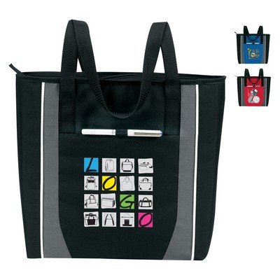 "Accent" Zip Tote Bag