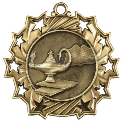 Ten Star Graduate Medal - 2-1/4"