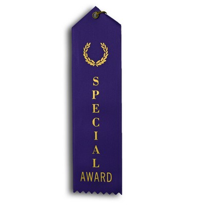 Standard Stock Ribbon w/Card & String (2"x 8") - Special Award