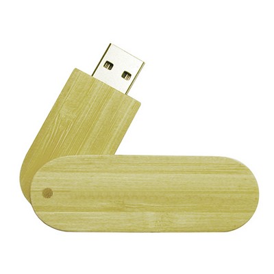 Wood Swivel Cap USB Flash Memory Stick - 16GB