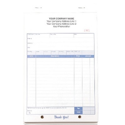 2 Part Sales Form Books (5½"x 8½")