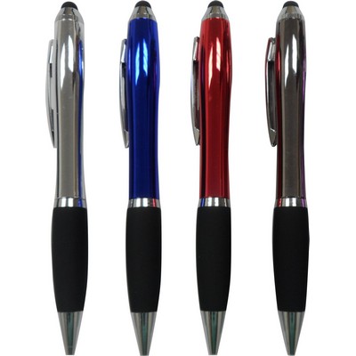 Castlemore Plastic Twist Action Pen w/Soft PDA Stylus (3-5 Days)