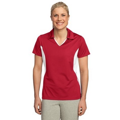 Sport-Tek® Ladies Side Blocked Micropique Sport-Wick® Polo Shirt