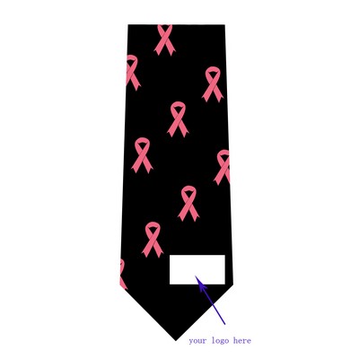 Black stock design Microfiber Awareness tie