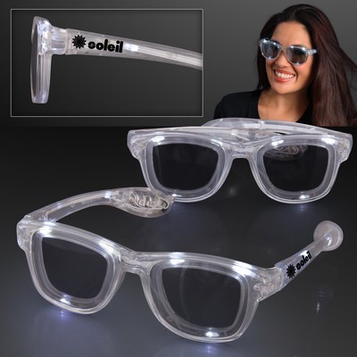 White LED Cool Shades Party Glasses - Domestic Imprint