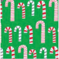 Dotty Candy Cane Gift Wrap (833')