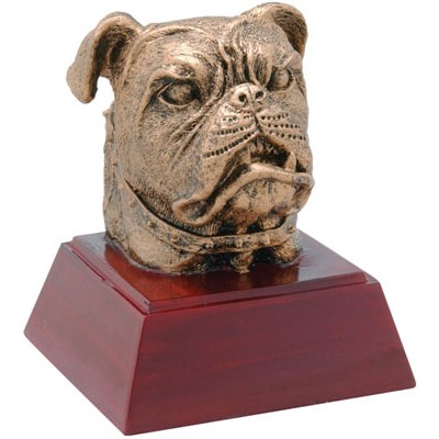 Bulldog Resin Award - 4" Tall